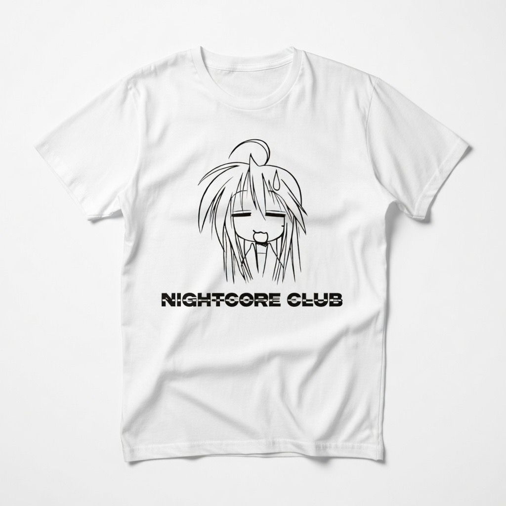 Playera Blanca Nightcore Club